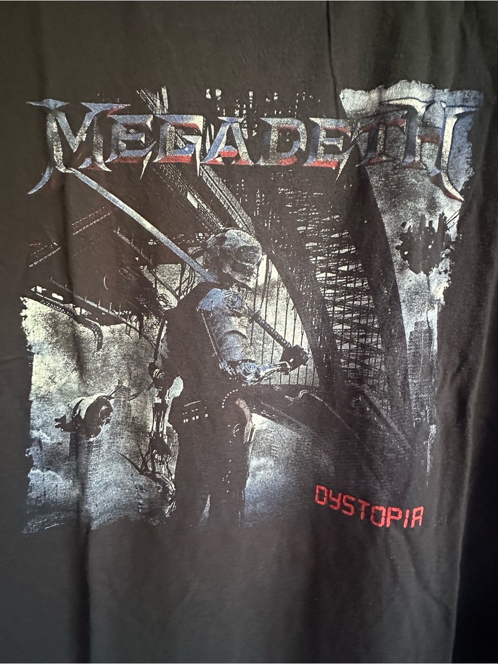 Megadeth – Dystopia World Tour 2016 Graphic Band Tee | XL | Black | 100% Cotton - Picture 2 of 3